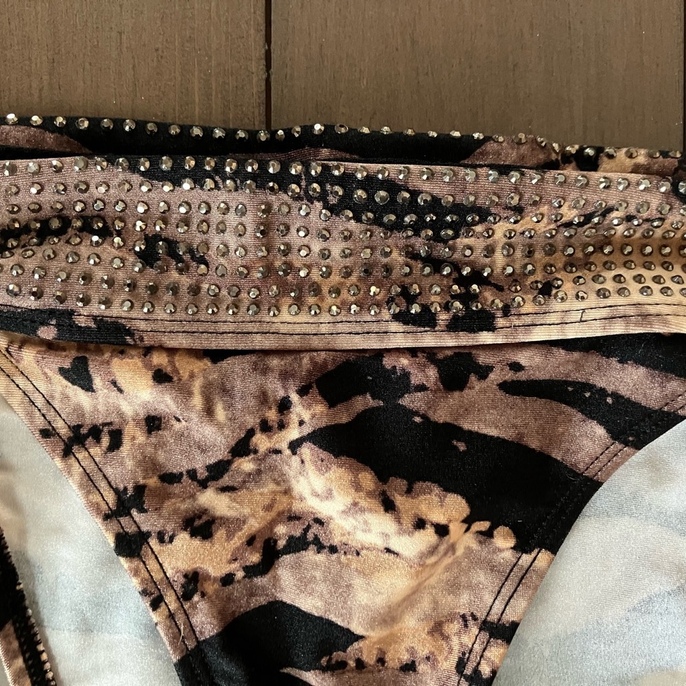 Kardashian Kollection Stud Embellished Bandeau Bikini - Picture 5 of 6
